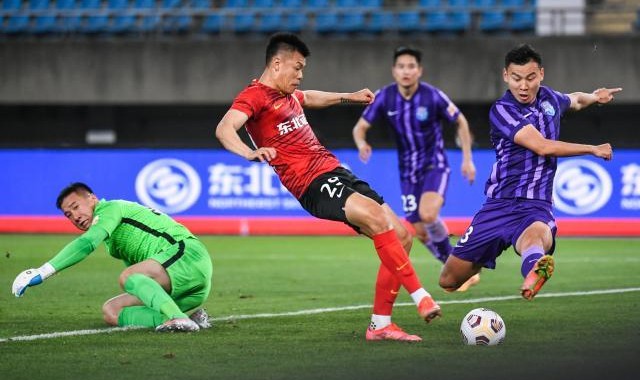 kaiyun-【中超】谭龙张宇峰中框巴顿失单刀 亚泰0比0津门虎